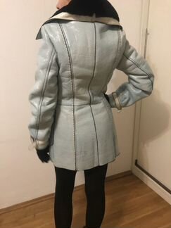 Дубленка голубая Denise