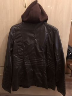 Куртка новая коричневая экокожа 5 xl