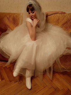 Свадебное платье-неописуемой красоты
