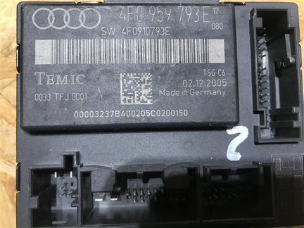 Блок управления двери передний правый Audi A6 C6