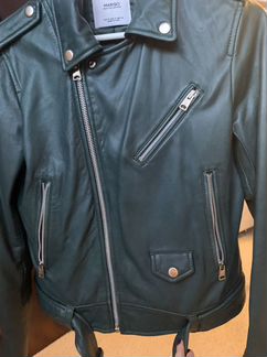 Кожаная куртка Mango, размер М