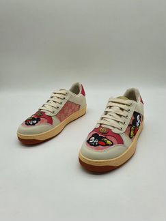 Кеды Disney Gucci женские кроссовки розовые