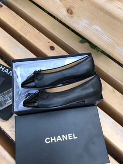 Балетки туфли Chanel Шанель Ballerinas черные