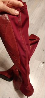 Ботфорты кожаные