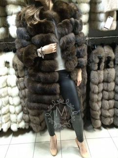 Шуба мех песца