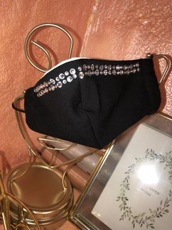 Маска многоразовая со стразами Lux