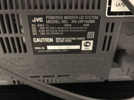 Магнитола JVC RV-DP100BK