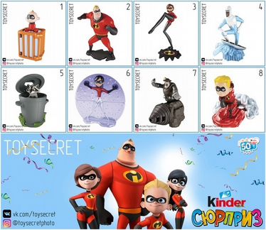 Серия Суперсемейка киндер сюрприз