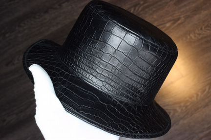 Панамка/шляпа из кожи крокодила