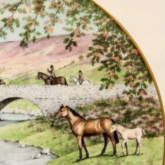 Тарелка Сентябрь Фарфор royal worchester Англия