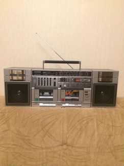 Двухкассетная стереомагнитола Sanyo 1986г, Япония