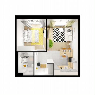 1-к квартира, 40.1 м², 5/13 эт.