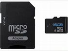 Micro sd 16gb 10-го класса + Переходник объявление продам