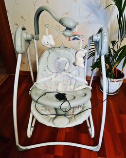 Электрокачели Babycare 2в1 + ванночка в подарок