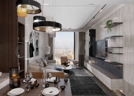 2-к апартаменты, 49.3 м², 27/28 эт.