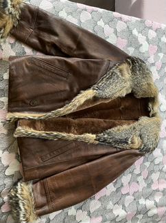 Кожаная дубленка мужская